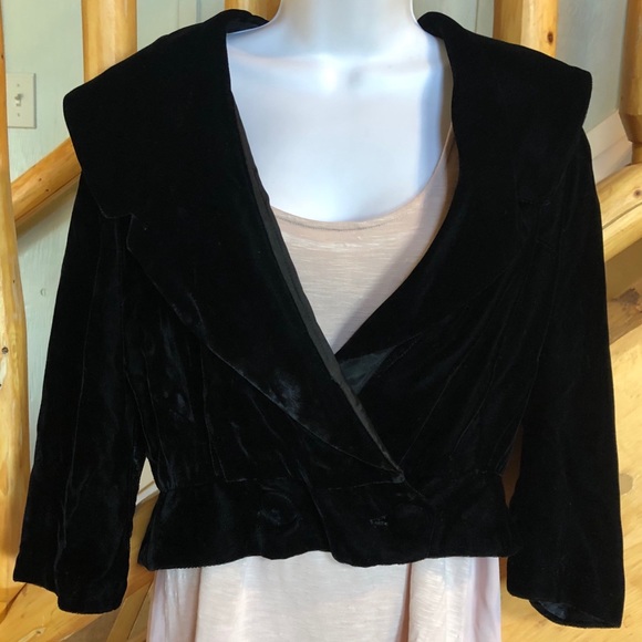 Black Velvet Bolero Jacket 
